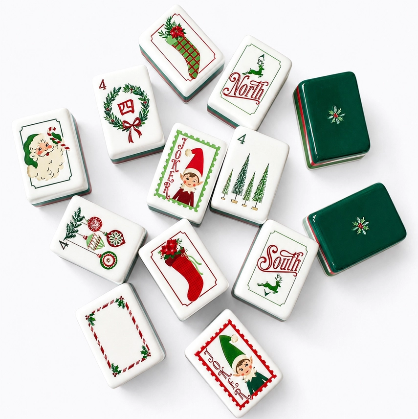 Dear Santa Mahjong Tile Set