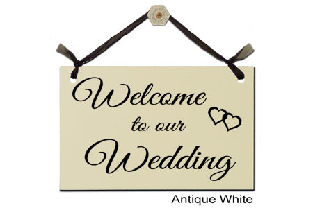 Door Sign "Welcome to our Wedding" Style #111