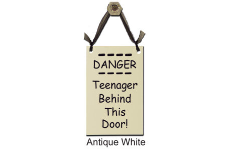 Door Sign "DANGER: Teenager behind this door" Style# 309
