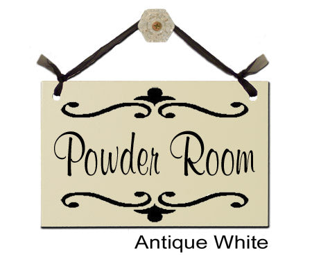 Door Sign "Powder Room" Style# 316