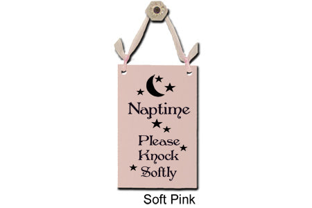 Door Sign "Naptime...Please knock softly" Style# 356