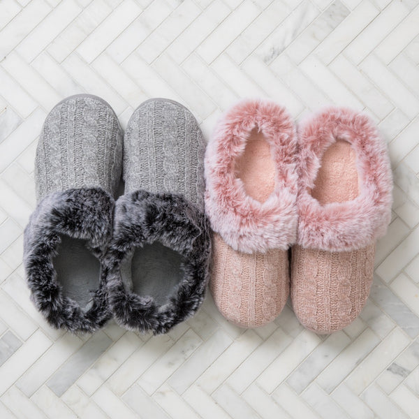 Chenille slippers clearance