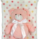 Coral Fleece Stephan Baby Bear and Blanket Set