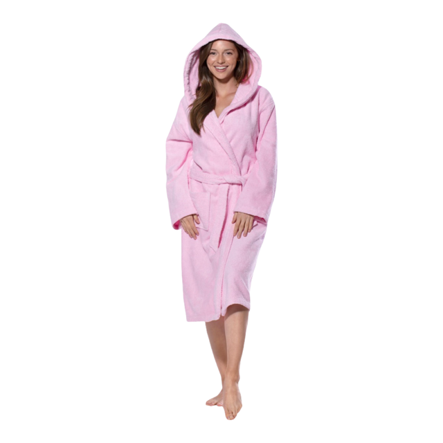 Hooded Terrycloth Robe for Women
