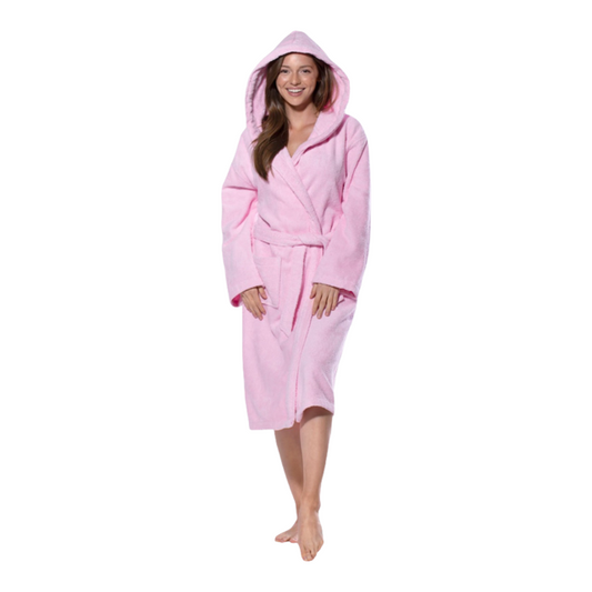 Hooded Terrycloth Robe for Women