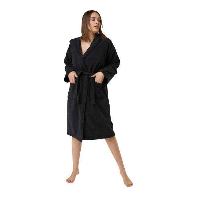 Hooded Terrycloth Robe for Women